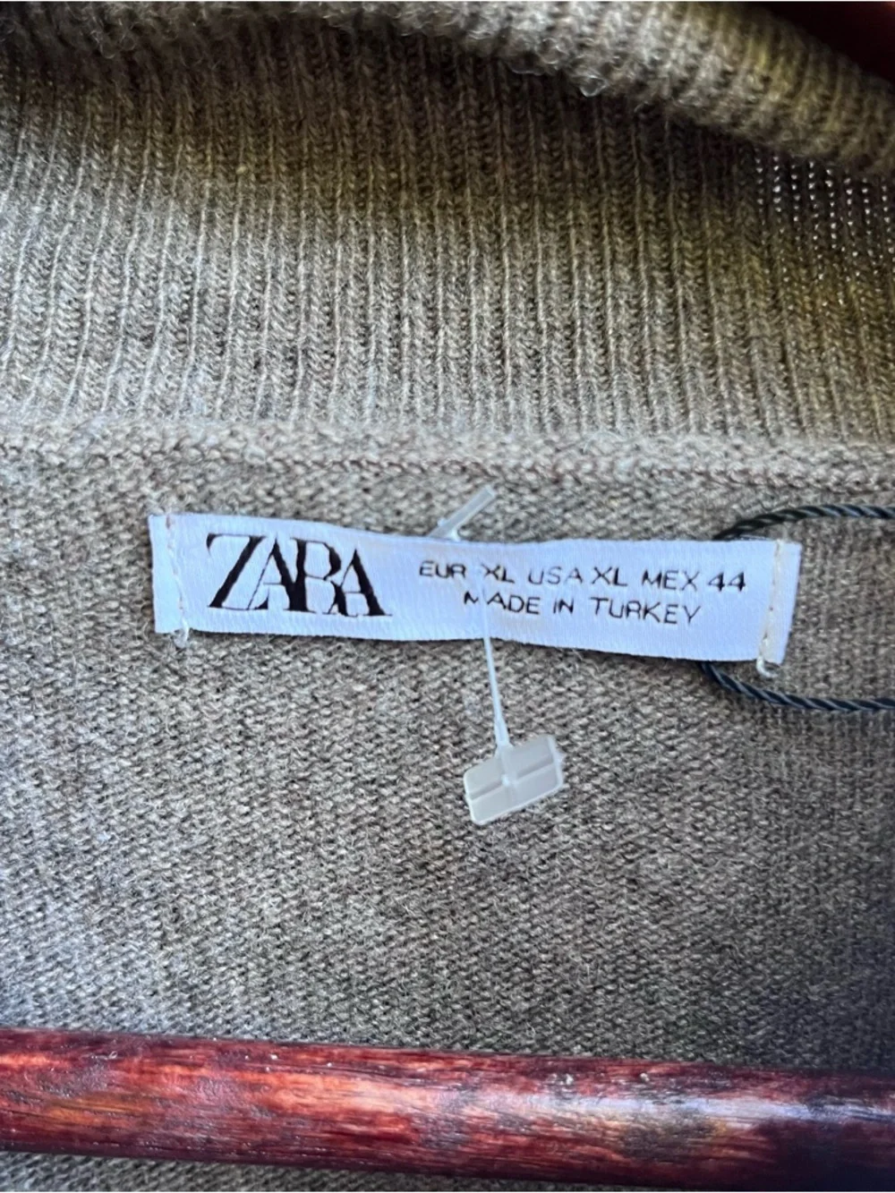 Zara Brown Taupe Turtleneck Sweater